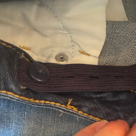 Women’s Blue Stretch Flare Jeans - Blue - Picture 8 of 8